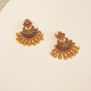 Mini Silver Chandbalis with Floral Detailing