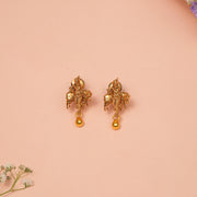 Sacred Lord Krishna and Cow Detailing Earrings