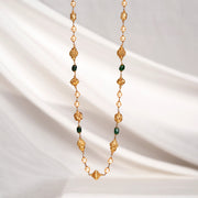 Silver Mala with Nakshi Beads, Stones, and Pearls