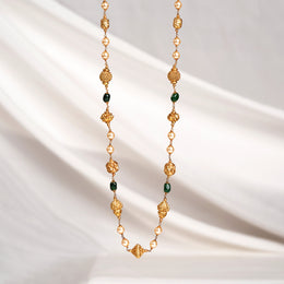 Silver Mala with Nakshi Beads, Stones, and Pearls