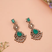 Antique Victorian Silver Earrings and Floral Detailing