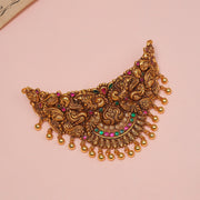 Silver Antique Choker with Peacock Detailing