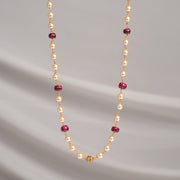 Pearl Mala with Stone Highlights