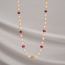 Pearl Mala with Stone Highlights
