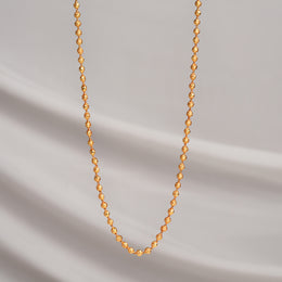 Simple Silver Mala with Nakshi Bead Work