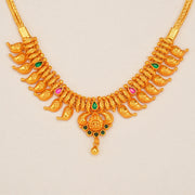 Temple Silver Necklace Traditional Design and Lakshmi Devi Manifestation