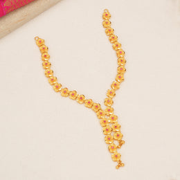 Contemporary Silver Floral Necklace with Rubies