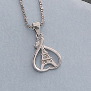 Fine Silver Pendant with Heart Shape