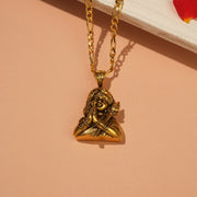 Antique Silver Lord Karthikeya Pendant