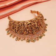 Divine Silver Choker with Dasavatharam Design