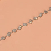 Stone Studded Silver Bracelet