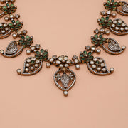 Enchanting Victorian Silver Necklace in Paisley Design