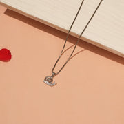 Silver Snail Pendant with CZs