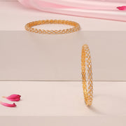 Simple Silver and CZ Bangles