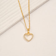 Simple Heart-Shaped Silver Pendant