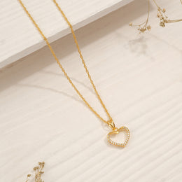 Simple Heart-Shaped Silver Pendant