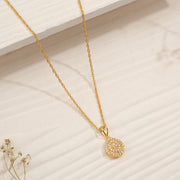 Silver Drop-Shaped Pendant with Stones for Daily Wear