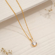 Simple Silver and Stone Pendant