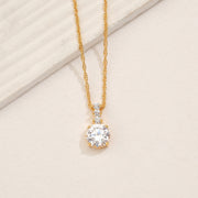 Simple Silver and Stone Pendant