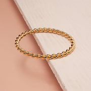 Stylish SIlver Kada in Spiral Design