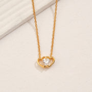 Silver Double Heart Pendant for Gifting