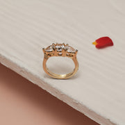Elegant Silver Ring with Three CZ Stones