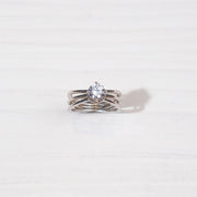 Silver Solitaire Ring