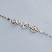 Heart Design Silver Bracelet