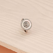 Star Highight Silver Ring with Stones