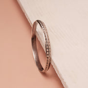 Classic Silver Kada with Engravings for Men