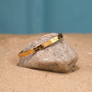 Silver Kada for Men with Gold Finish