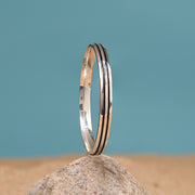 Silver Kada for Men with Enamel Design