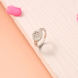 Stylish Silver Engraved Ring for Gifting