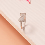 Simple and Elegant Heart Highlight Silver Ring