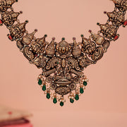 Elegant Silver Antique Lakshmi Devi Haaram