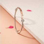 Party Wear Silver Bracelet with Unique Design