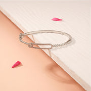 Latest Silver Kada with CZs