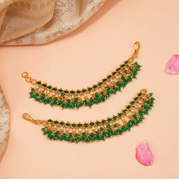 Silver Champaswaraalu with Coloured Kundans  