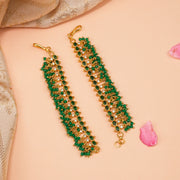 Silver Champaswaraalu with Coloured Kundans  