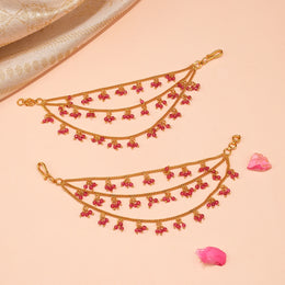 Silver Champaswaraalu with Stone Beads