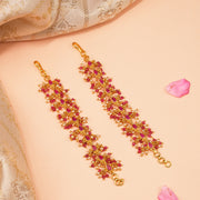 Silver Champaswaraalu with Stone Beads and Pearls