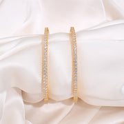 Elegant Solitaire Zircon Studded Silver Bangles