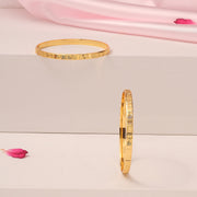 Simple Matte Finish Silver Bangles with Minimal Design