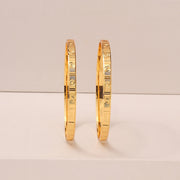 Simple Matte Finish Silver Bangles with Minimal Design