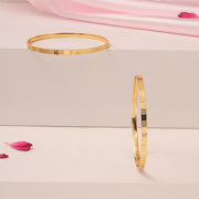 Simple Matte Finish Silver Bangles