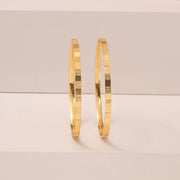 Simple Matte Finish Silver Bangles