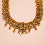 Heavy Silver Peacock Haaram