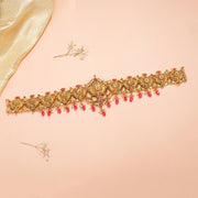 Sleek Silver Baajubandh with Corals