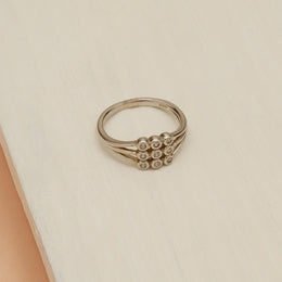 Simple Silver CZ Ring