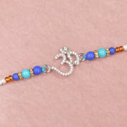 Silver and Stone Om Rakhi